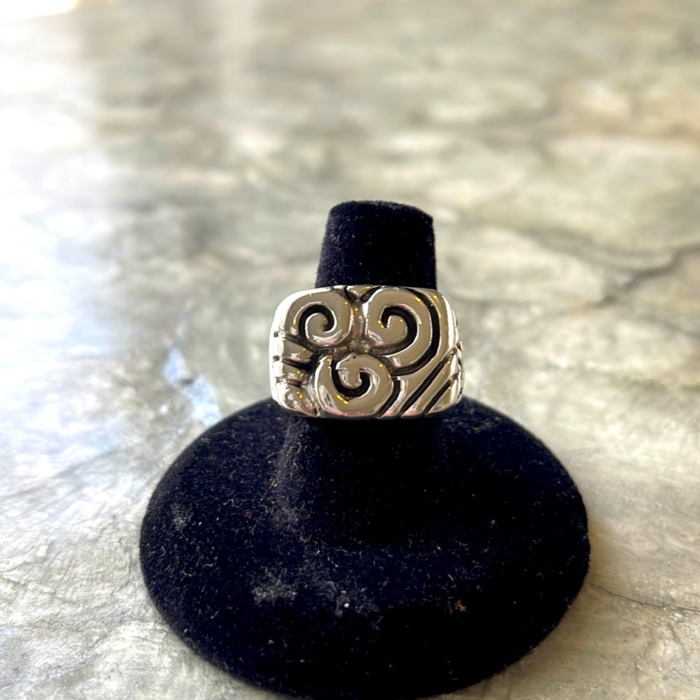 Swirly Sterling Silver Ring
